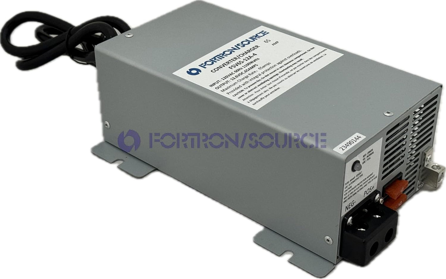 RV Power Converter | 65 Amp | 4-Stage Battery Charger | Fortron/Source SRV Series Power Supply | AC-DC Converts 120VAC to 13.75VDC | FSV65-12A-4