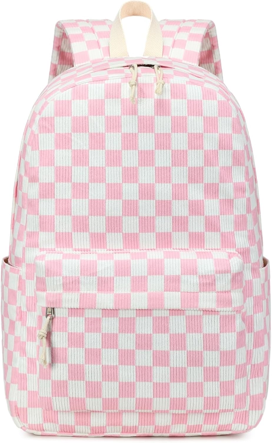 School Backpack for Teen Girls Bookbags Elementary High School Corduroy Laptop Bags Women Travel Daypacks