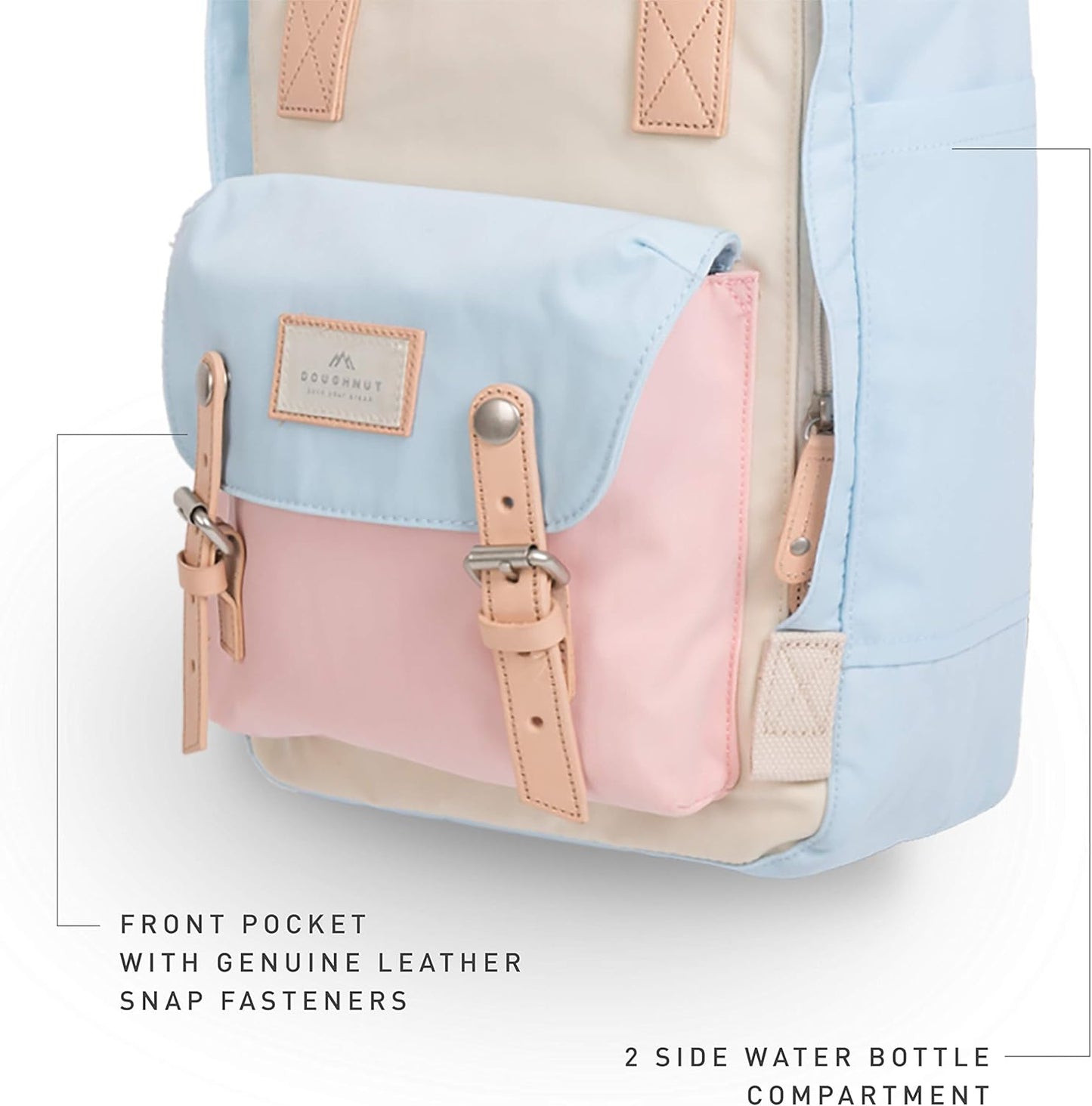 Doughnut Macaroon 16L Travel Backpack Ladies College Lightweight Casual Daypacks Bag Backpack