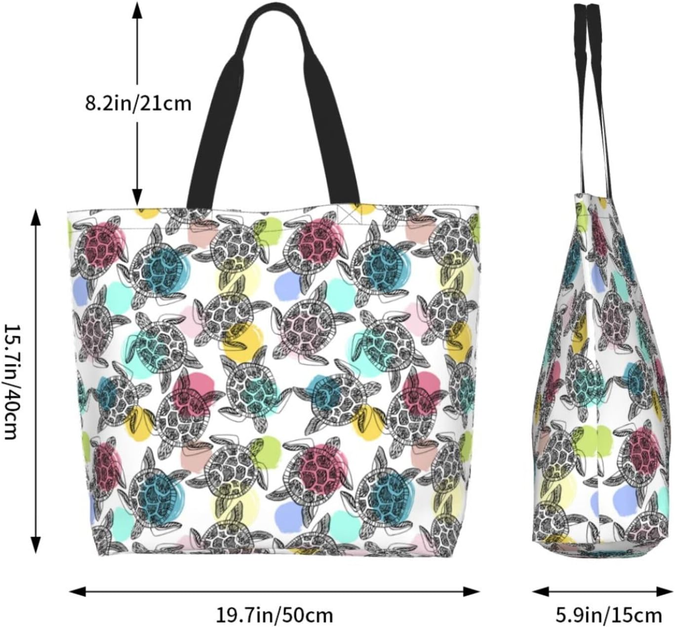 Tote Bag Beach Bag for Women Reusable Grocery Large Shopping Shoulder Bag Travel Handbag