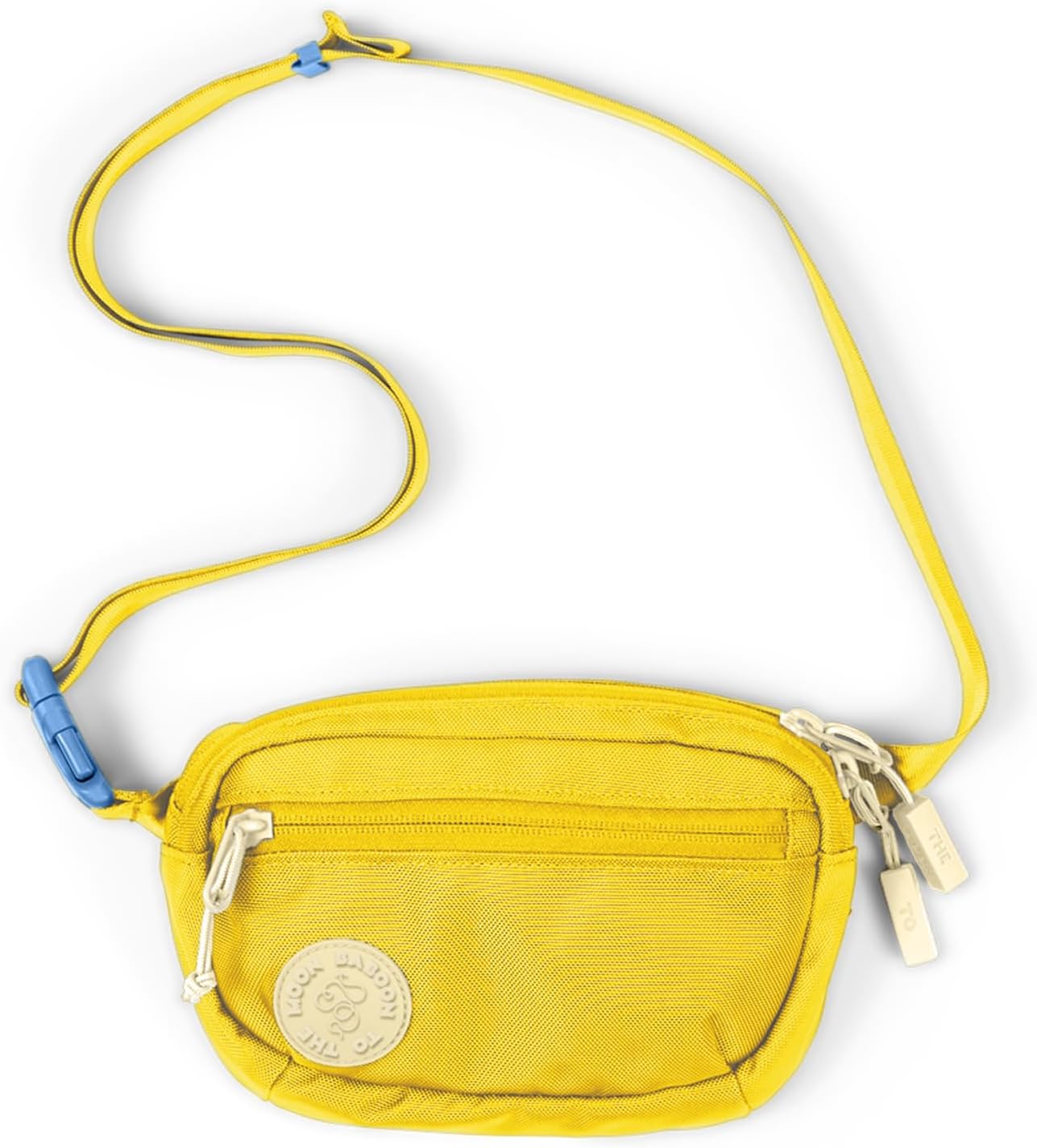 Baboon to the Moon Fanny Pack - Trendy, Compact, Water-Repellent Waist Bag in Multiple Colors and Sizes for Men and Women (Amber, Mini (1.5L))
