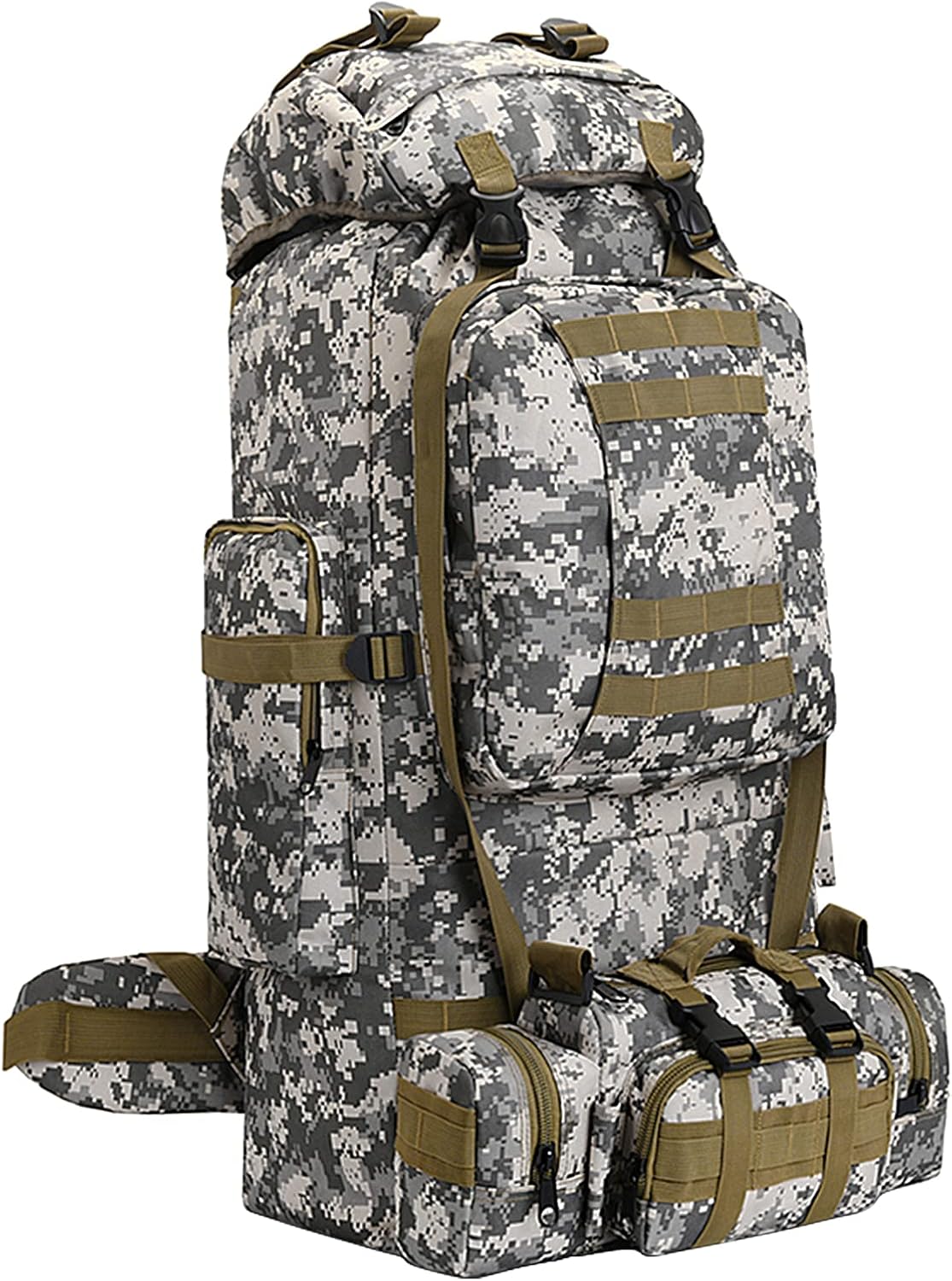 100L Camping Hiking Backpack,Molle military Tactical rucksack backpack,Waterproof Lightweight