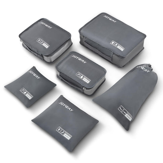 Joyway 6 Set Packing Cubes for Travel, Lightweight Luggage Organizer Bags for Suitcases, Travel