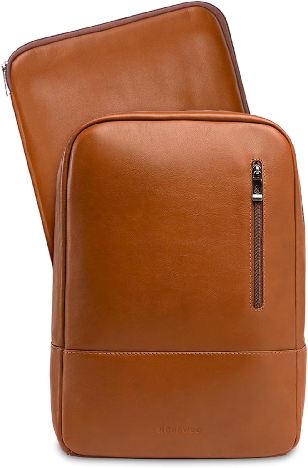 Nordweg Nomad Leather Laptop Backpack NW089A – Lightweight Daypack for Work & Travel – Fits Laptops