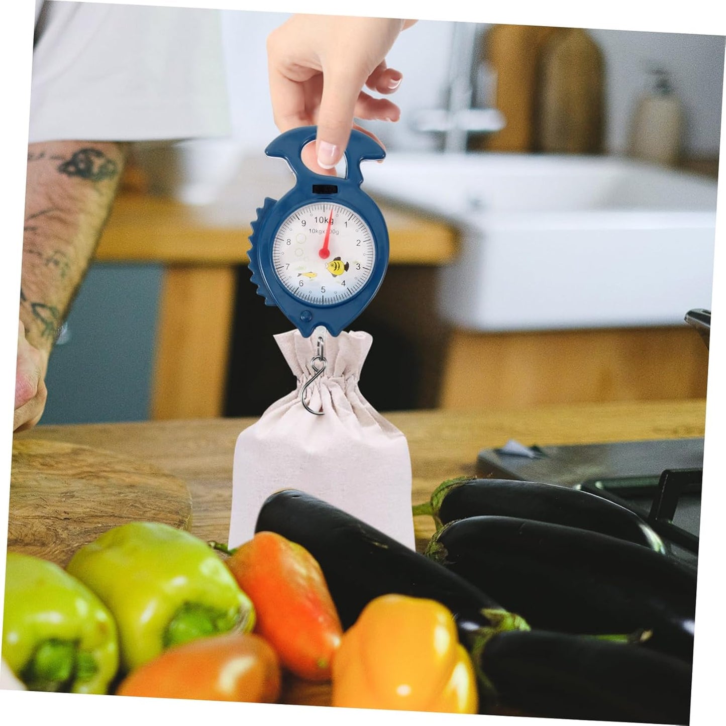 LIFKOME Manual Hanging Scale High Accuracy Small Scale for Luggage Kitchen and Outdoor Use