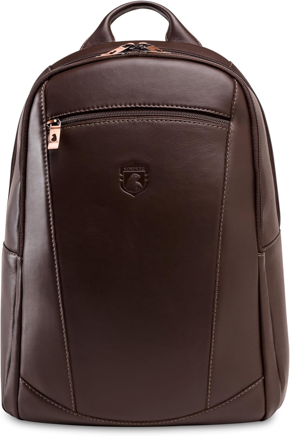 Nordweg Leather Laptop Backpack NW074B – Lightweight Daypack for Work, Travel & College – Fits