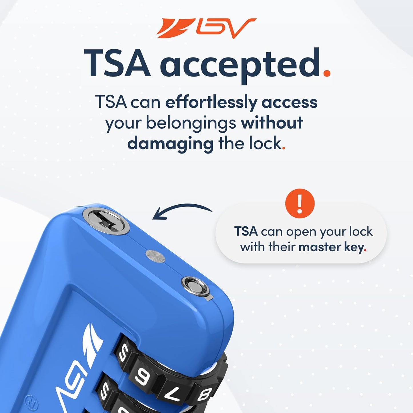 TSA Accepted Luggage Travel Lock, Set-Your-Own Combination Lock for School Gym Locker, Luggage