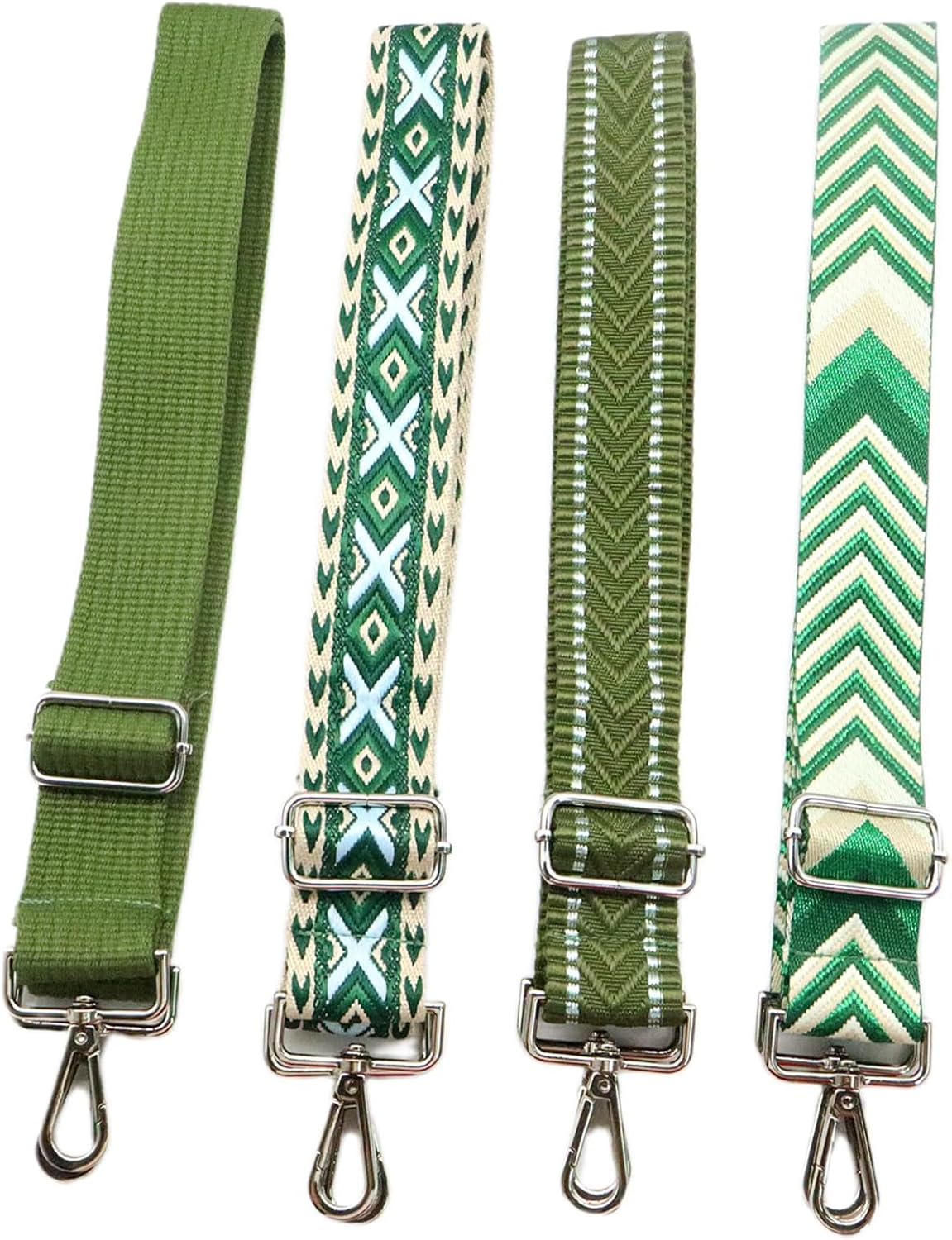 Adjustable Green Purse Strap - 1.5" Wide Handbags, Camera, Guitar, Phone & Crossbody Bag