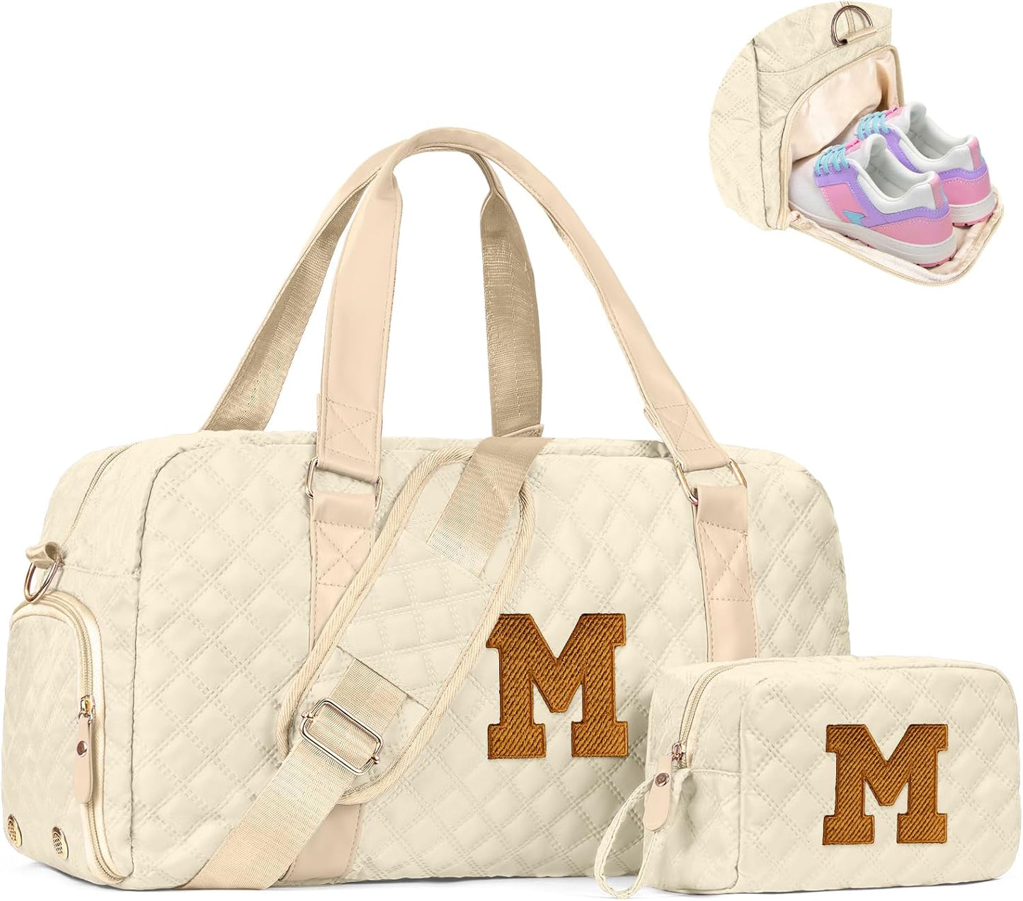 Birthday Gifts for Women Girls Duffle Bag: Letter Carry on bags, Dance Cheer bag Sports for Girl