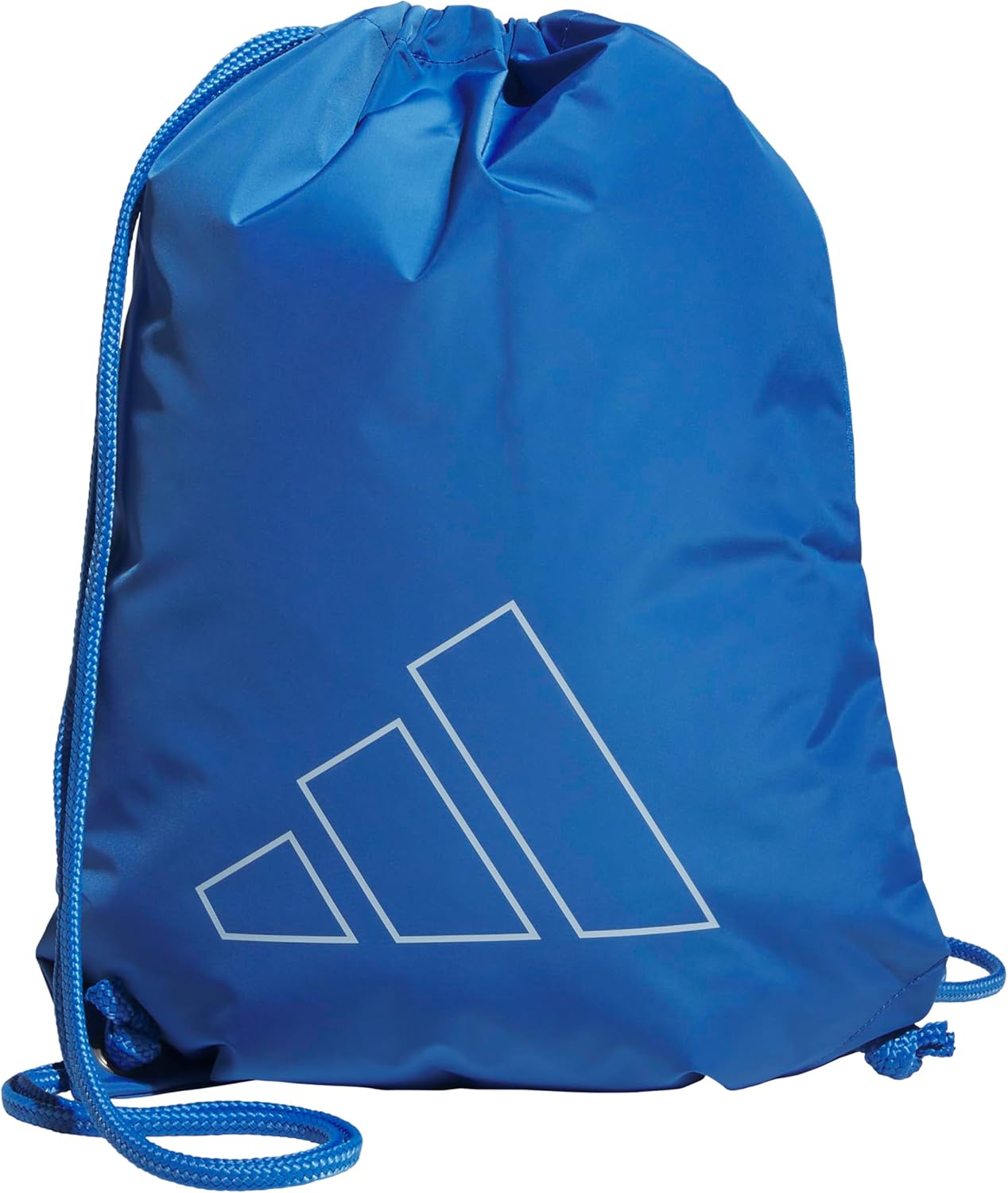 adidas Ready Sackpack – Drawstring Backpack Lightweight Small Gym Bag, Ray Blue/Crystal Sky Blue, One Size