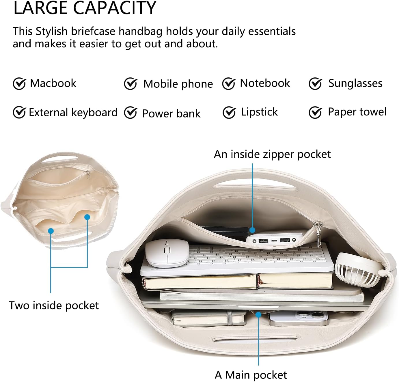 Official Document Computer Bag Stylishly Sleek with Multiple Compartments and Easy to Carry Design