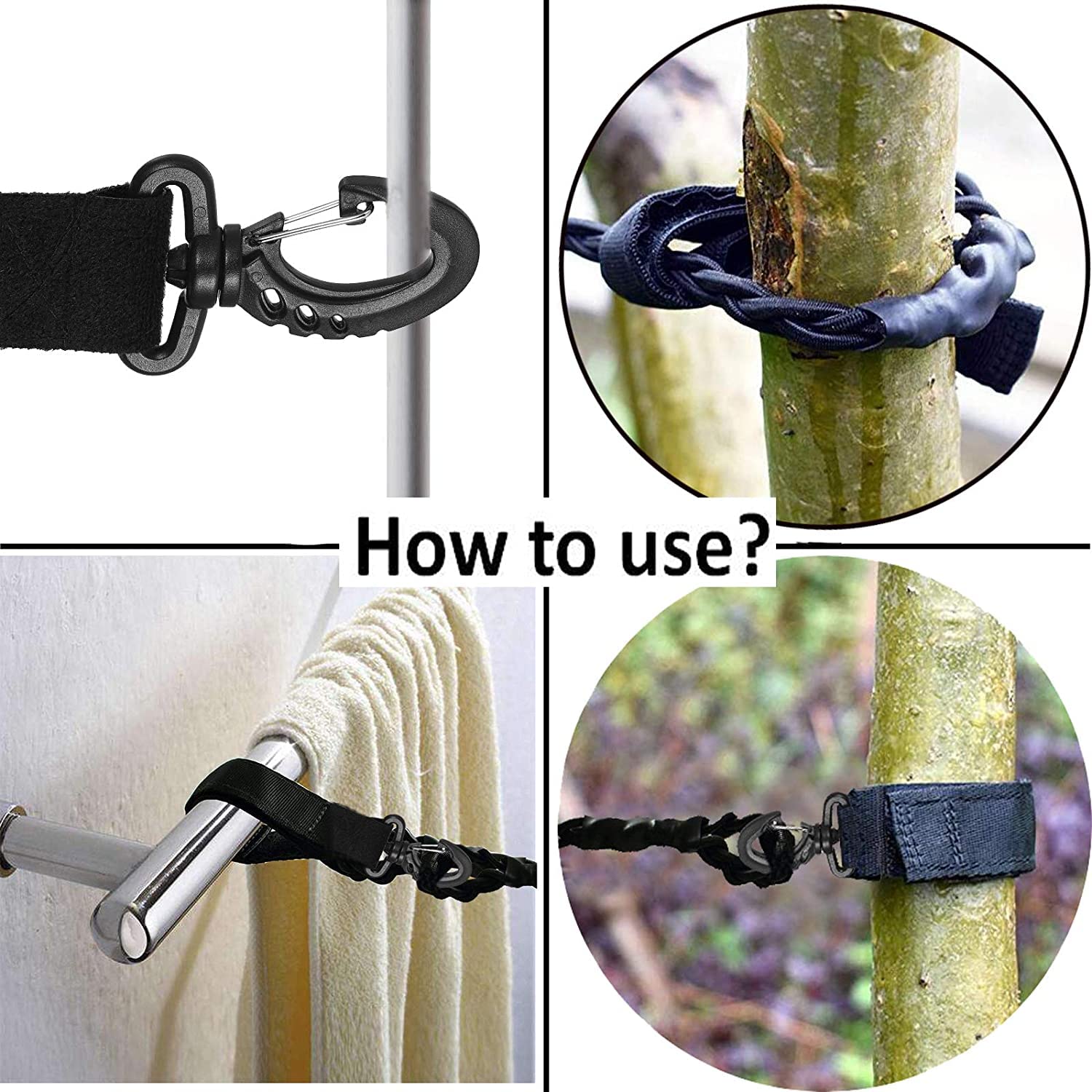Tri-Braided Cord Clothes Line, Clothes Drying Rope Portable Travel Clothesline for Indoor Outdoor