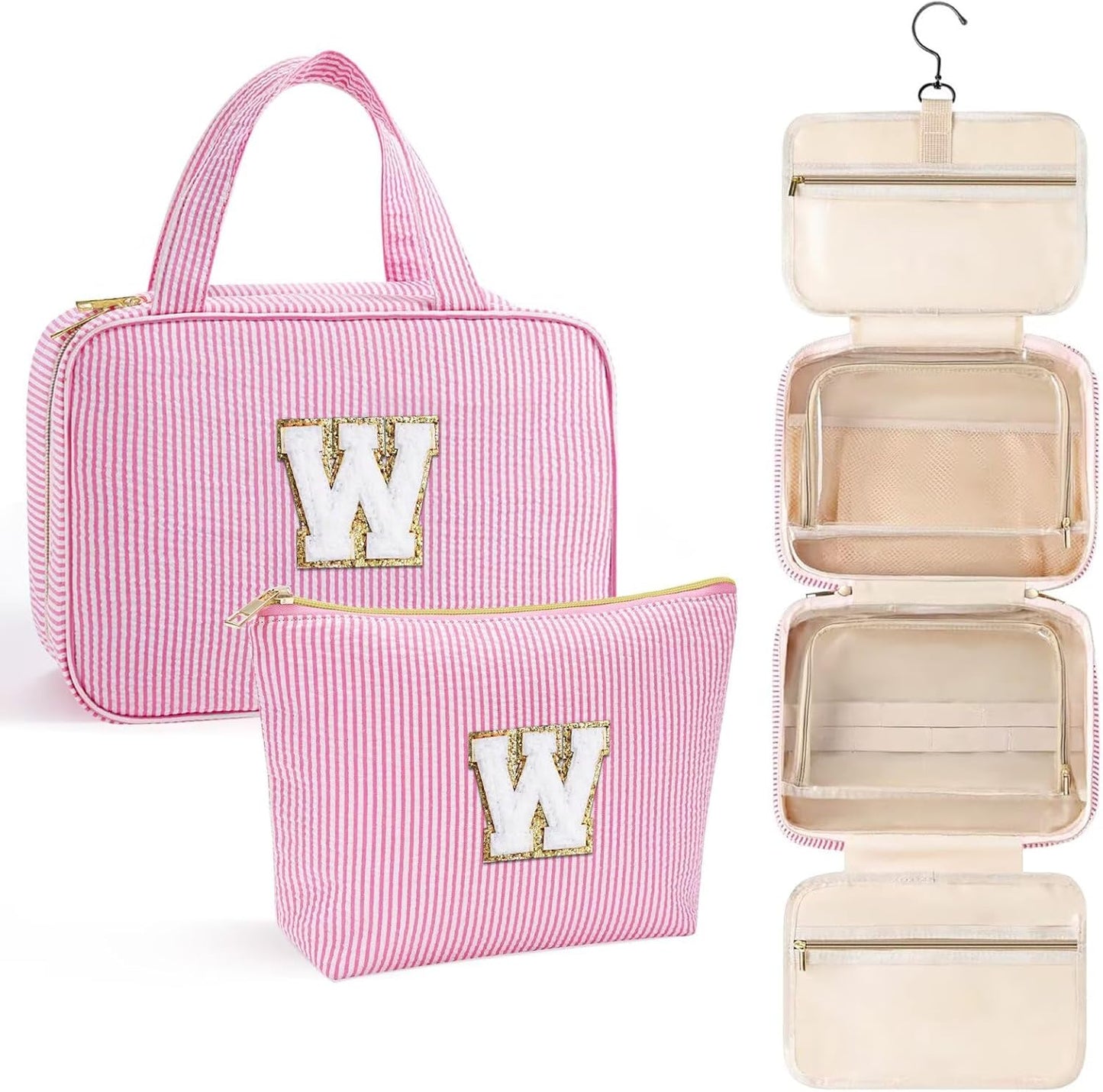 YOOLIFE Hanging Toiletry Bag for Women - Travel Toiletry Bag Makeup Bag, Portable Toiletries