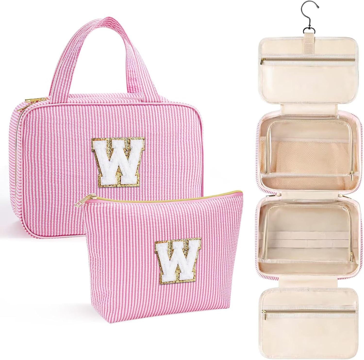 YOOLIFE Hanging Toiletry Bag for Women - Travel Toiletry Bag Makeup Bag, Portable Toiletries