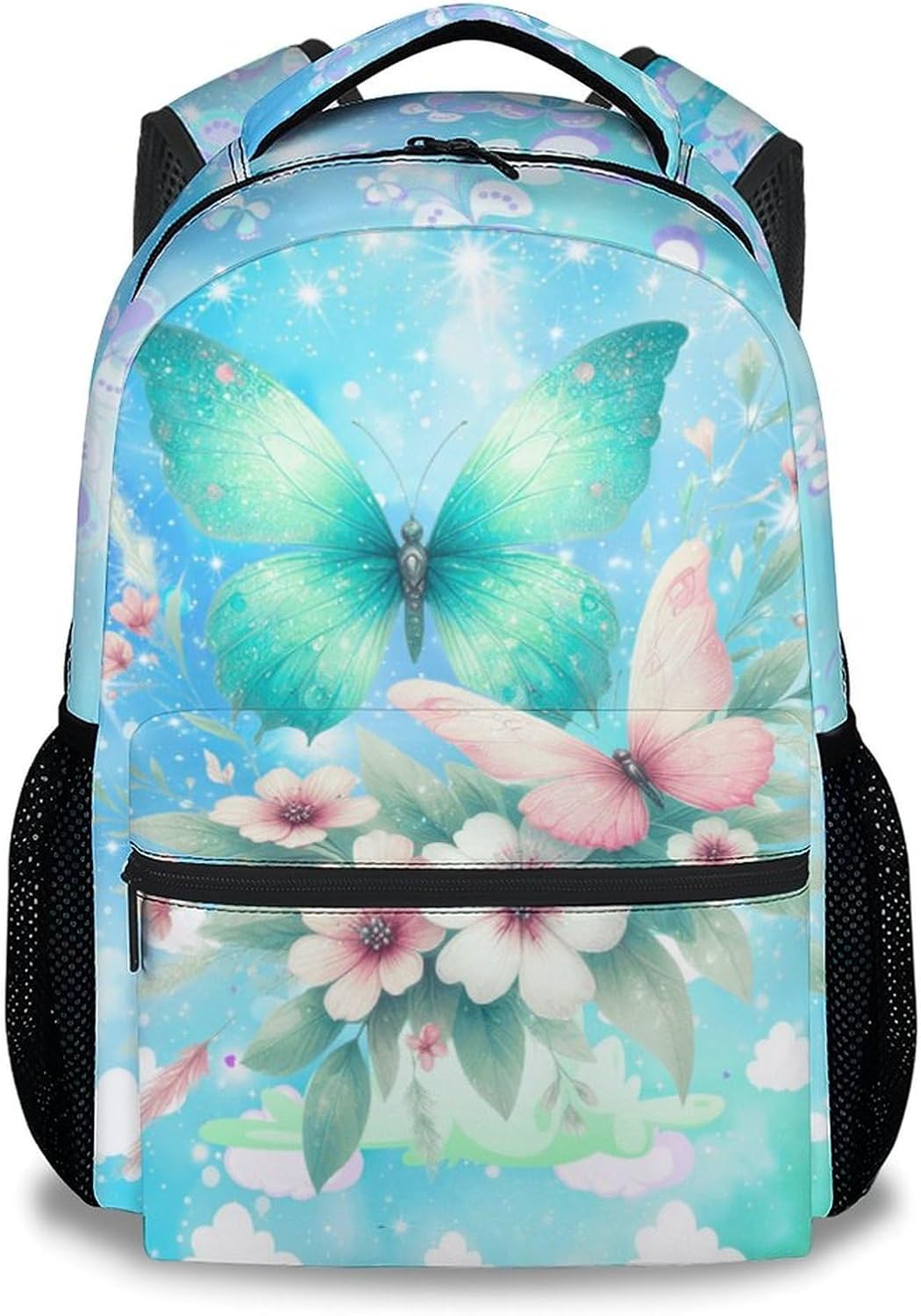 Backpack for Girls - Butterfly Backpack for Kids - Toddlers School Bag with Butterfly Print - 17