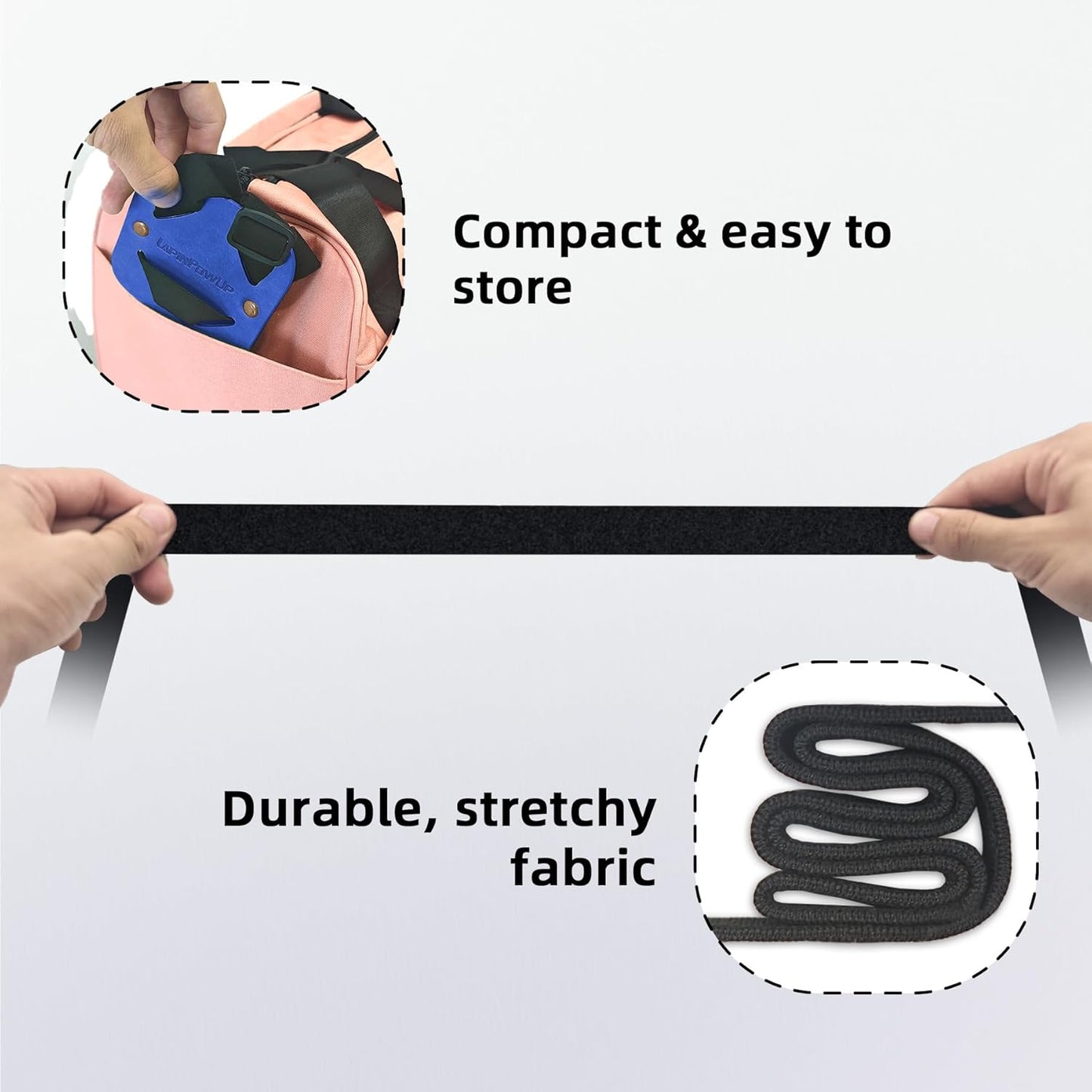 Luggage Straps Bag Bungees, Adjustable TSA-Approved – High Elastic Suitcase Belt for Securing Carry-On (1 Pack Blue)