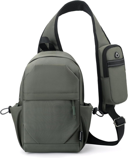 Crossbody Sling Bag Casual Shoulder Hiking Backpack with Convertible Shoulder Strap for Travel Hiking Shopping Leisure Sport
