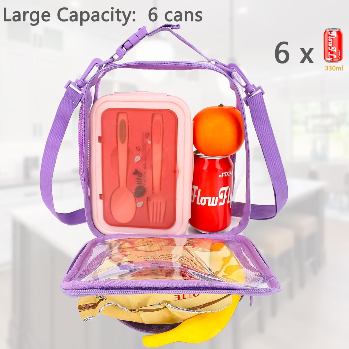 FlowFly Kids Lunch box Insulated Soft Bag Mini Cooler Back to School Thermal Meal Tote Kit for