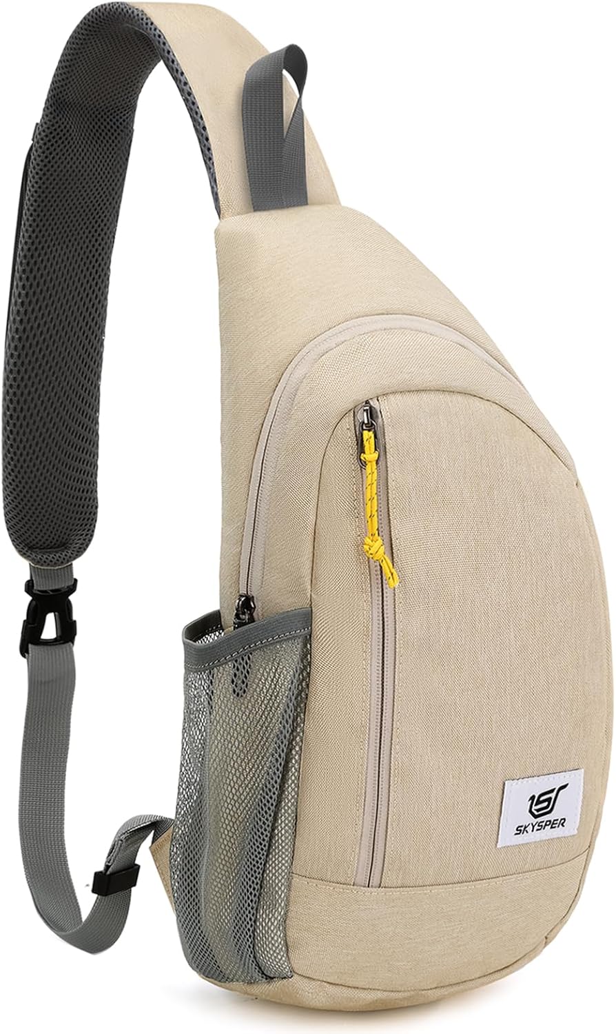 SKYSPER Sling Bag RFID Crossbody Sling Backpack Cross Body Shoulder Travel Bag Hiking Daypack for