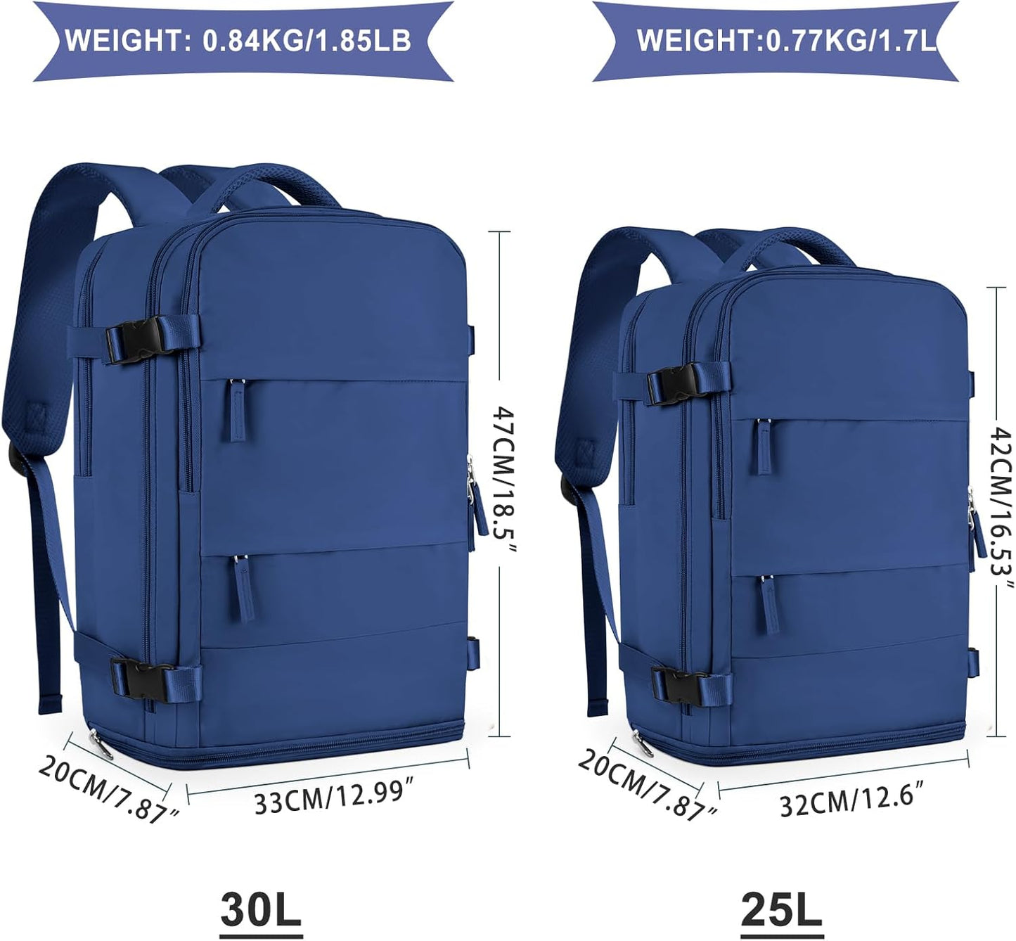 coowoz Large Travel Backpack For Women Men,Carry On Backpack Flight Approved,Hiking Backpacks