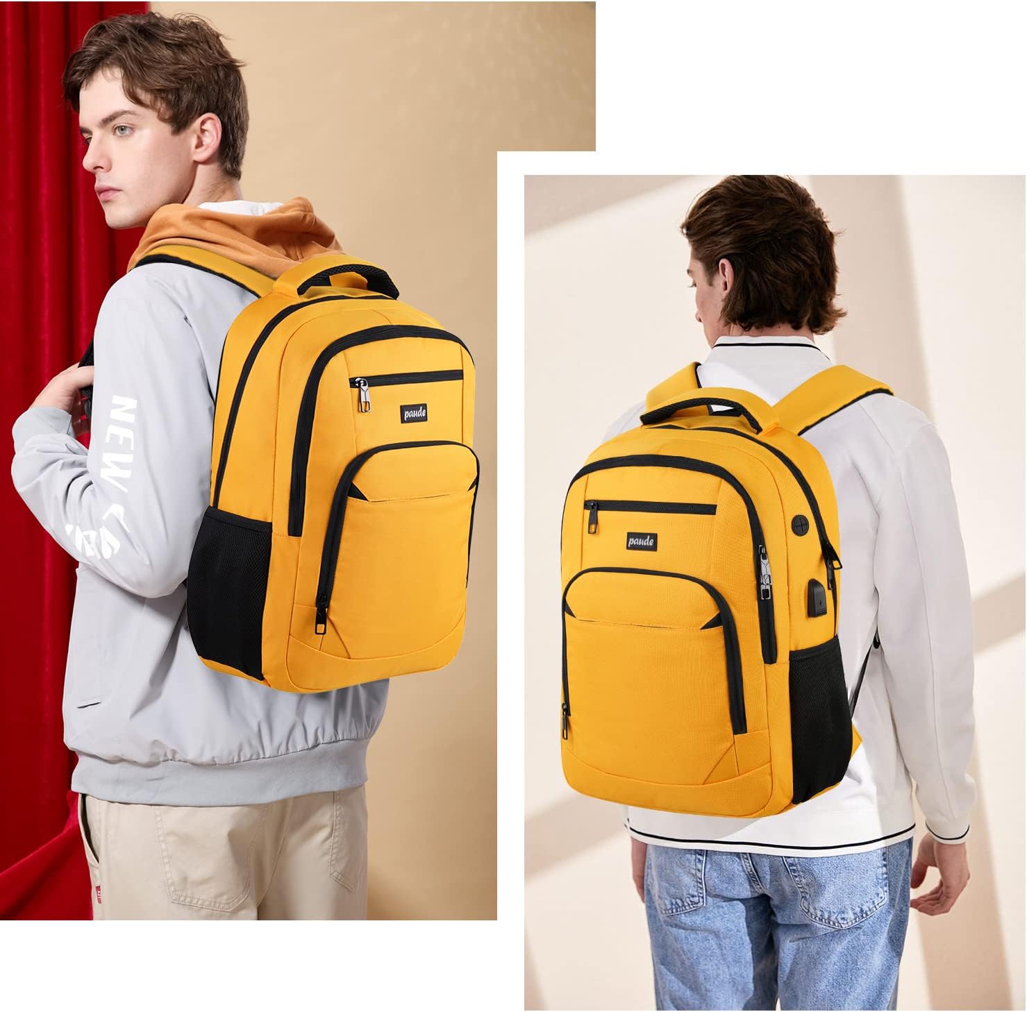 Paude Backpack for School, Laptop, Teens 15.6 Inch College Backpack for University, Business, Work