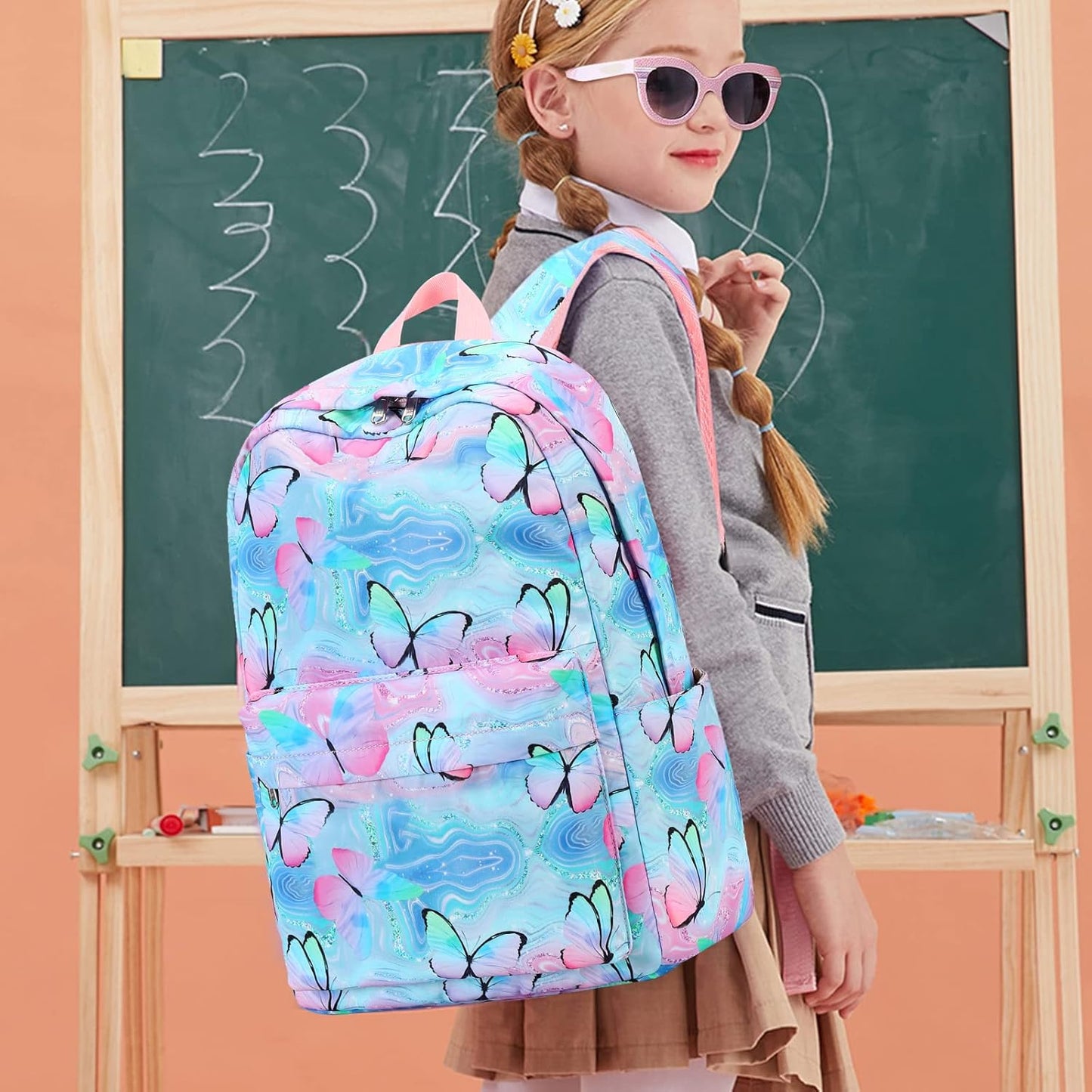 CAMTOP School Backpack for Kids Girls Boys Backpacks with Lunch Box Kindergarten Elementary BookBag Set for Age 4-10
