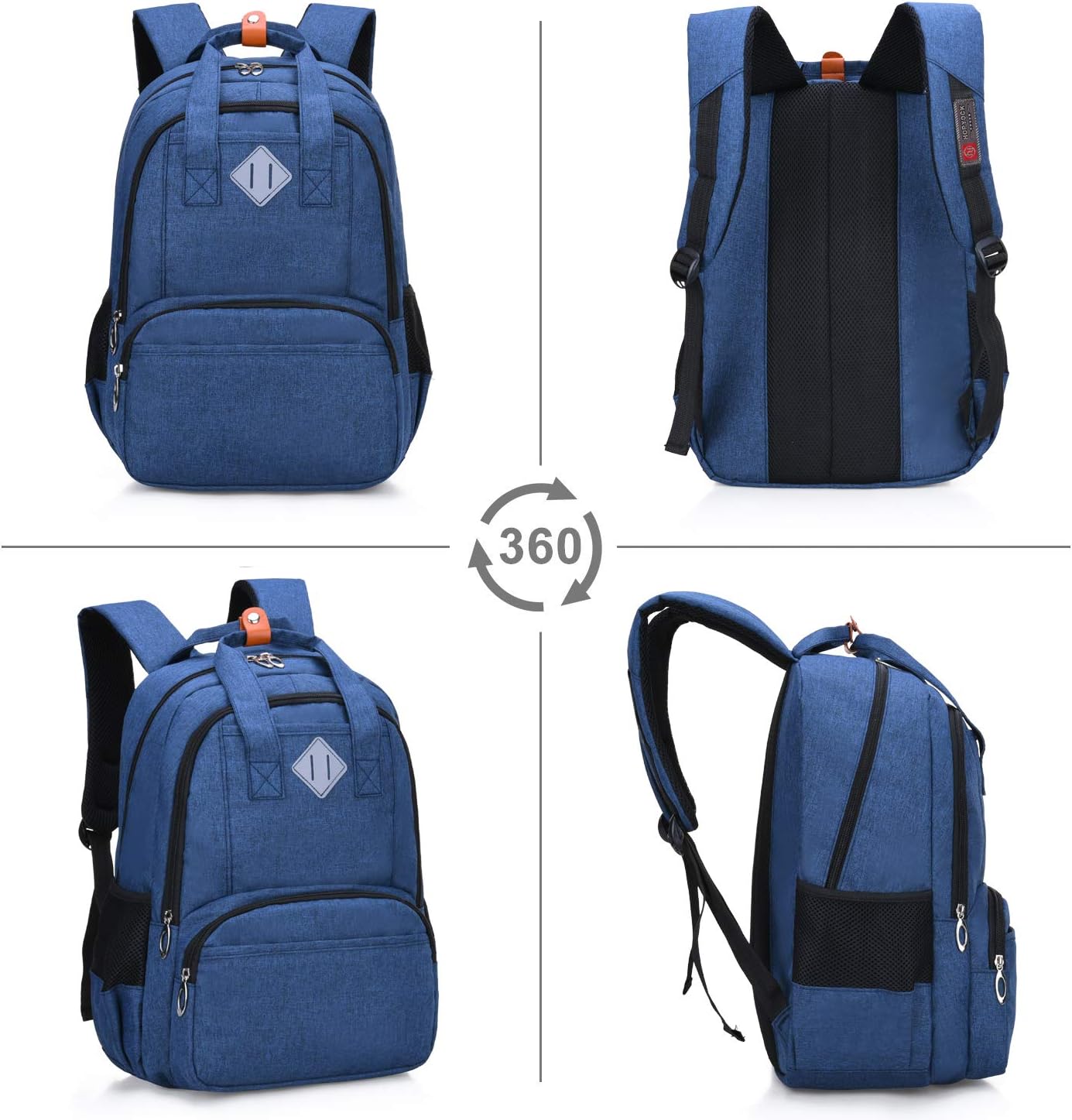 HOPYOCK-Kids Backpacks for Boys and Girls,Multi-Pocket Elementary and Middle School Backpack with Reflective Design,School Bags Fit for 6-18 Years Old