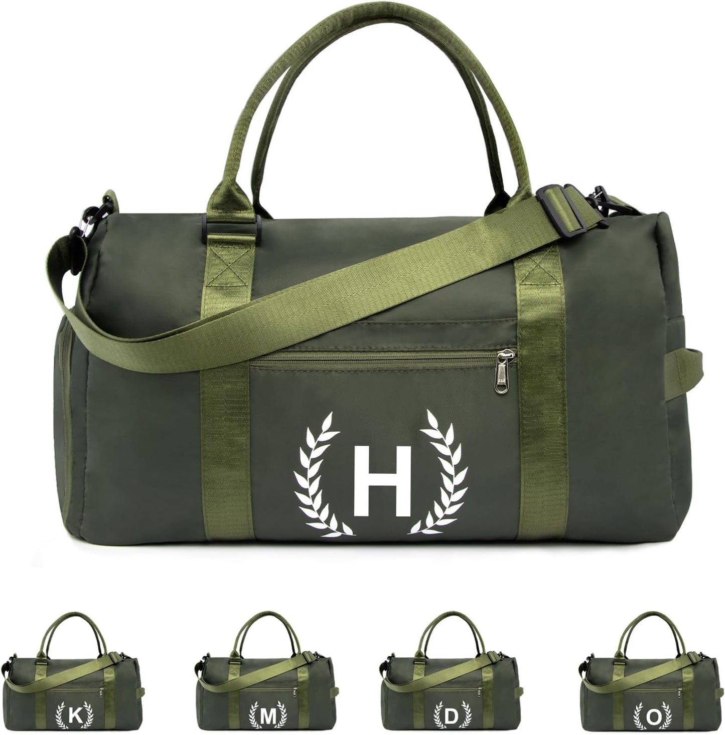 Gifts for men - Gym Bag for Men - Fitness Workout Sports Travel Duffle Bag with Wet Pocket & Shoes Compartment Father's day, Birthday or Anniversary for Men, Dark Green, GG100