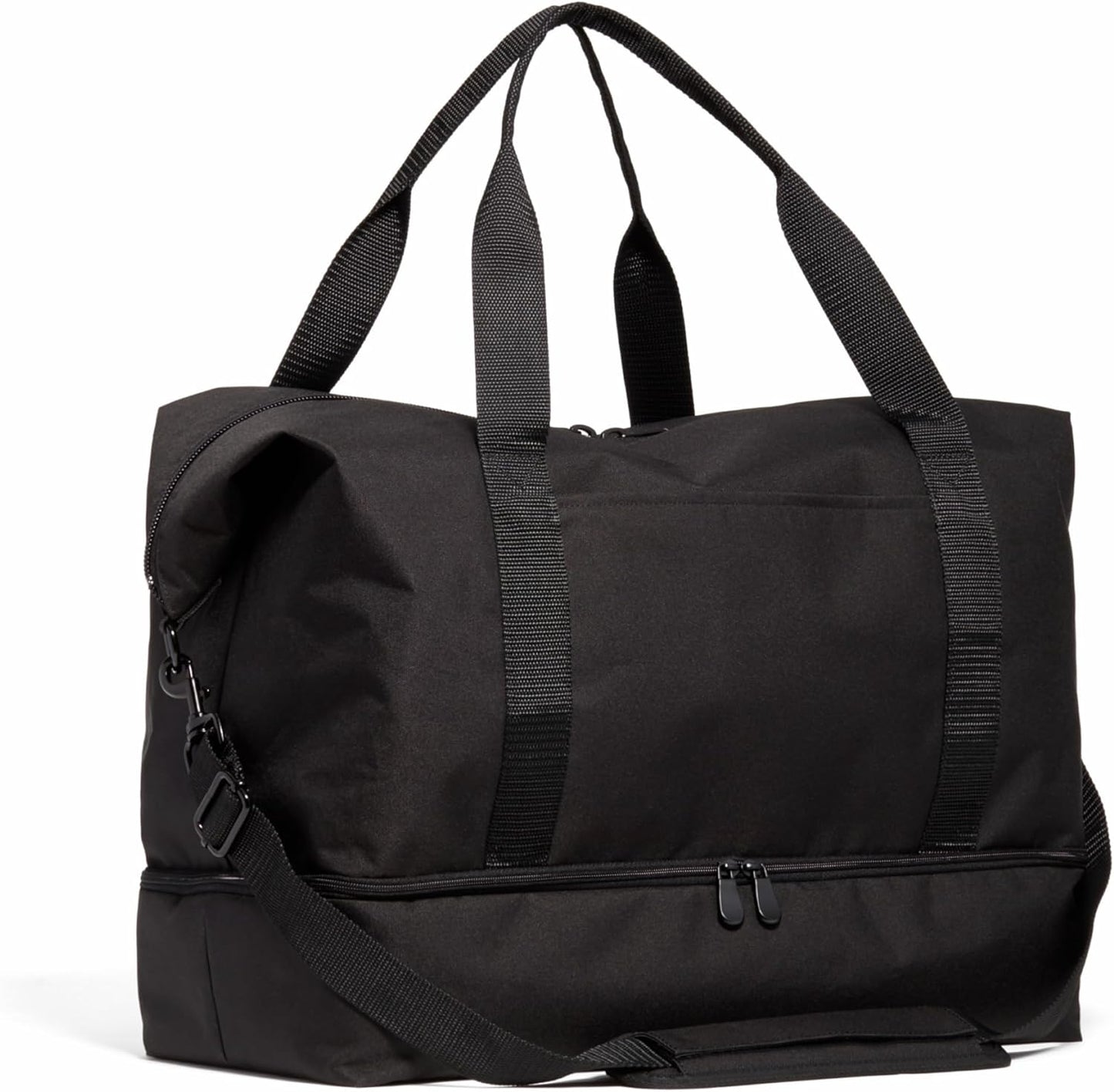 Lo & Sons Catalina Deluxe Weekender - Recycled Poly Large Capacity (49L) Travel Duffel With Shoe Compartment, Luggage Sleeve, Padded Strap | Versatile Durable Bag For Women, Men for Weekend, Carry On
