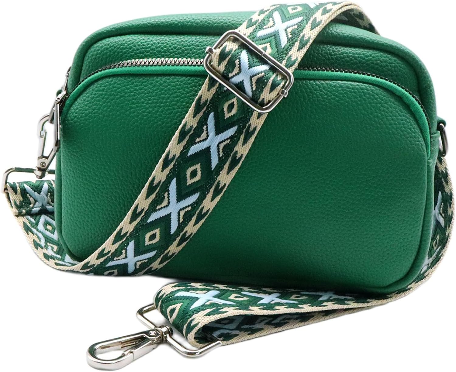 Adjustable Green Purse Strap - 1.5" Wide Handbags, Camera, Guitar, Phone & Crossbody Bag