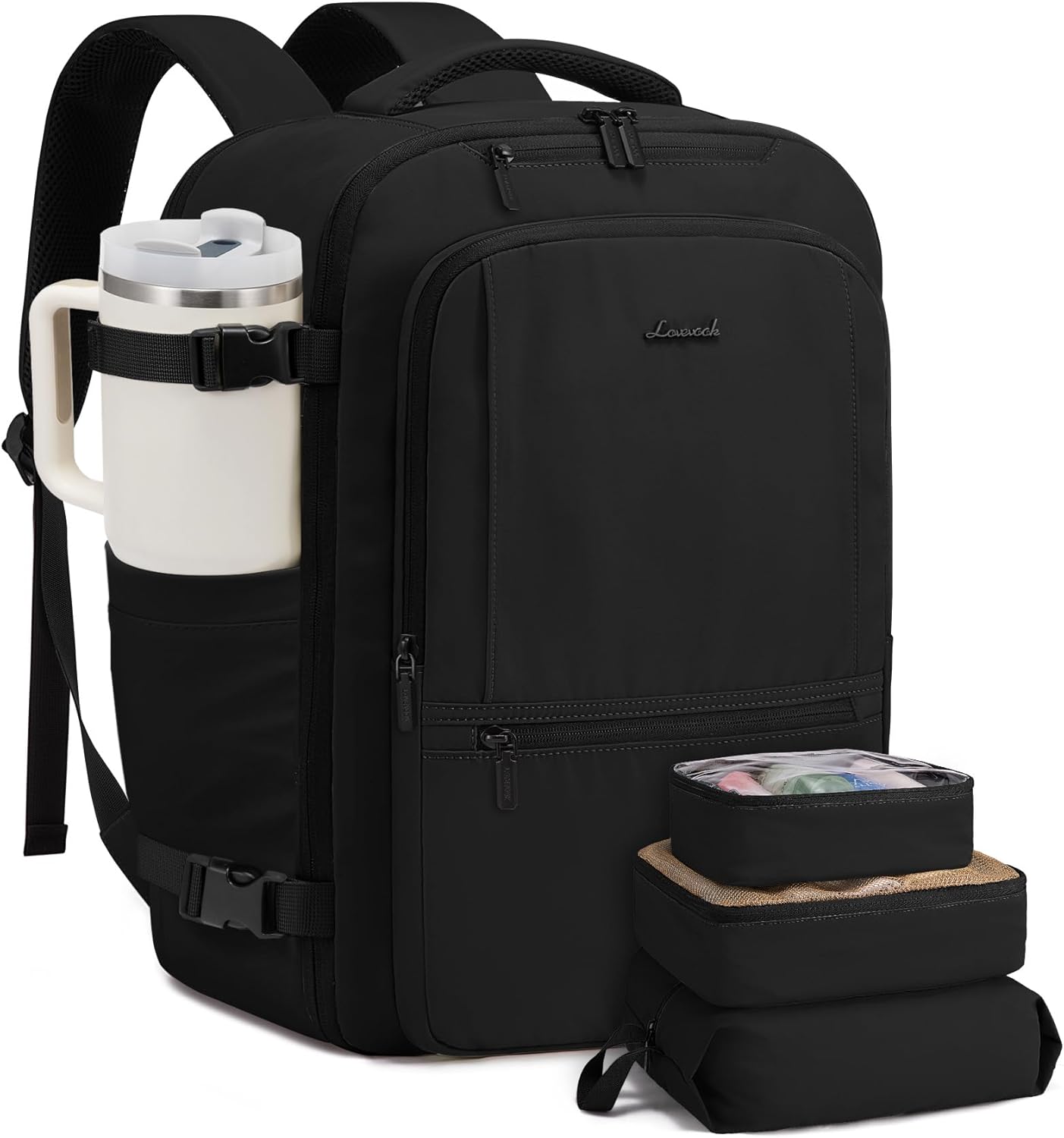 LOVEVOOK Travel Backpack for Women & Men, 60L Large Carry On Backpack Airline Approved, TSA