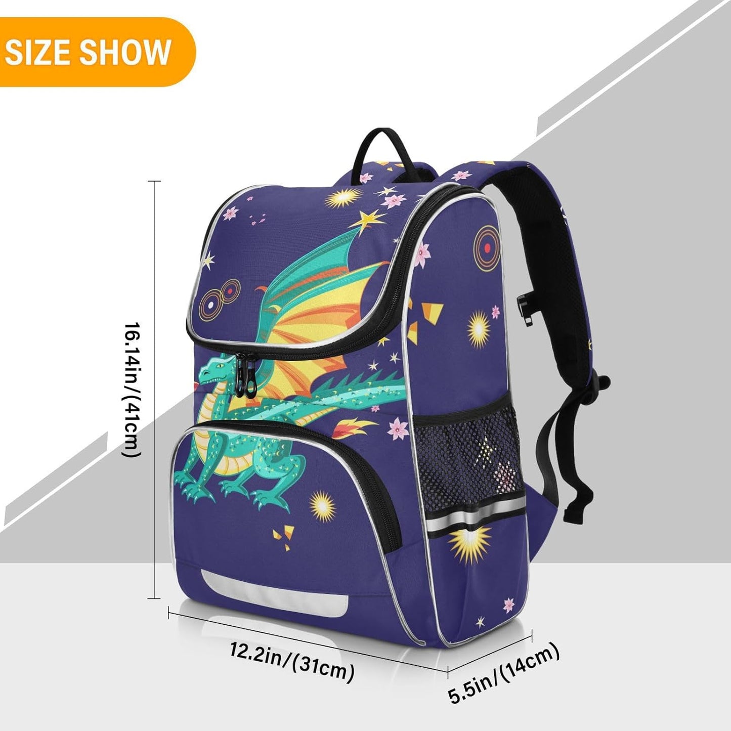 Dragon Cute Backpack For Girls Kids Backpack Boys Teen School Bag Bookbag Travel Daypacks
