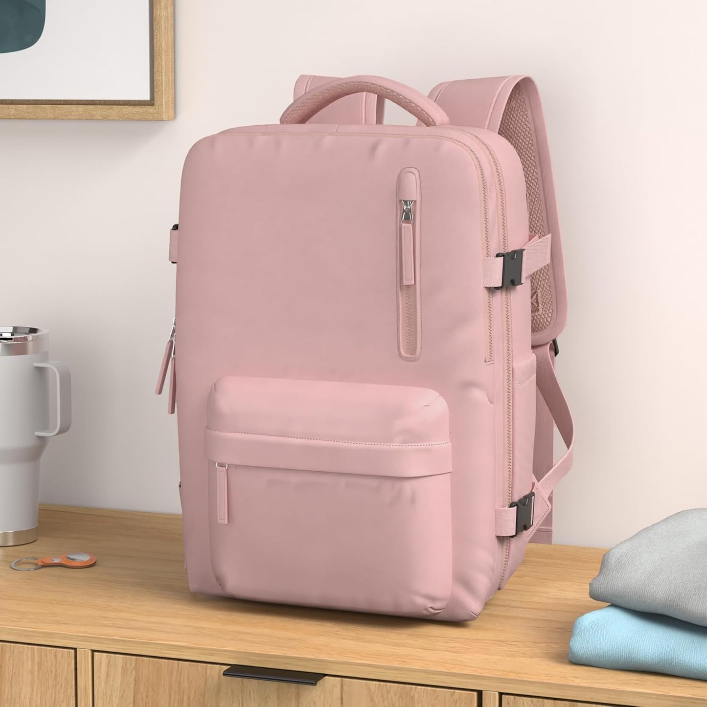 WONHOX Large Travel Backpack Carry on Flight Approved Laptop Work Business Backpack for Women Men