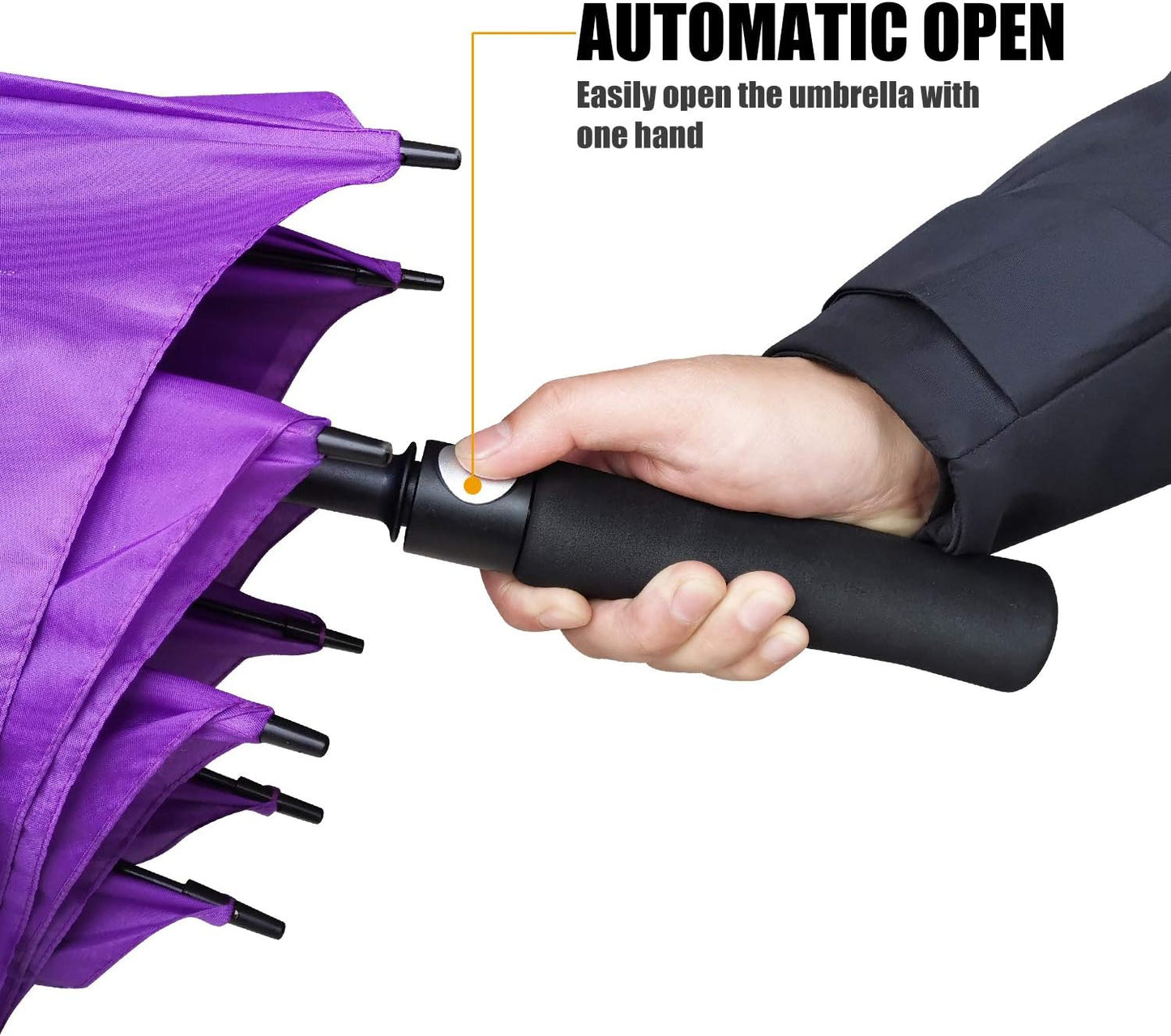 Golf Umbrella Large 58/62/68 Inch Automatic Open Golf Umbrella Extra Large Oversize Double Canopy