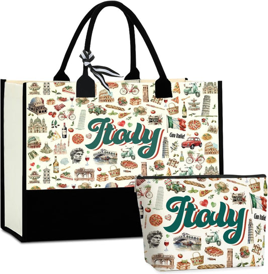Seattle Italy Chicago New York Las Vegas Paris Gifts for Women Canvas Tote Bag Mother's Day Gifts for Women