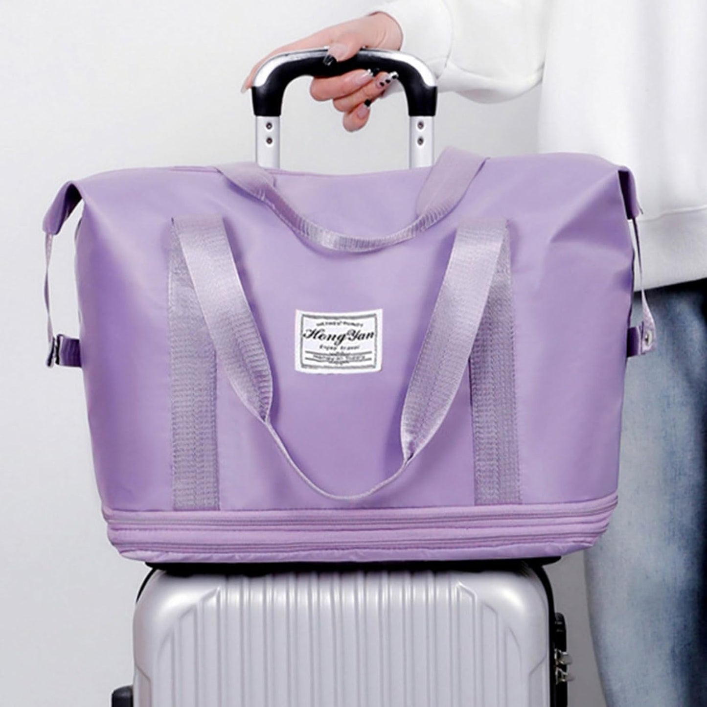 Shopping Bag Folding Shopping Cart Bag Detachable Wheel Trolley Bag Market Rolling Handtruck Bag Trolley Luggage Storage Luggage Bag with