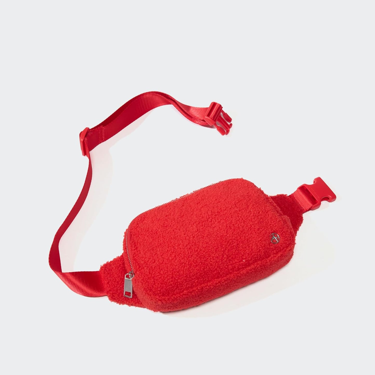 Pander Large 2L Fanny pack Everywhere Fleece Belt Bag for Women and Men with Adjustable strap Belt. (Red)