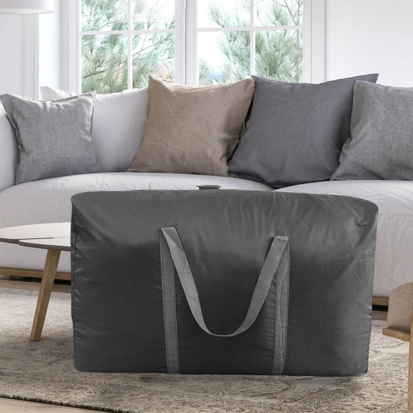 100L Extra Large Storage Bags, Big Moving Bags with Strong Zippers & Carrying Handles, Packing Bags