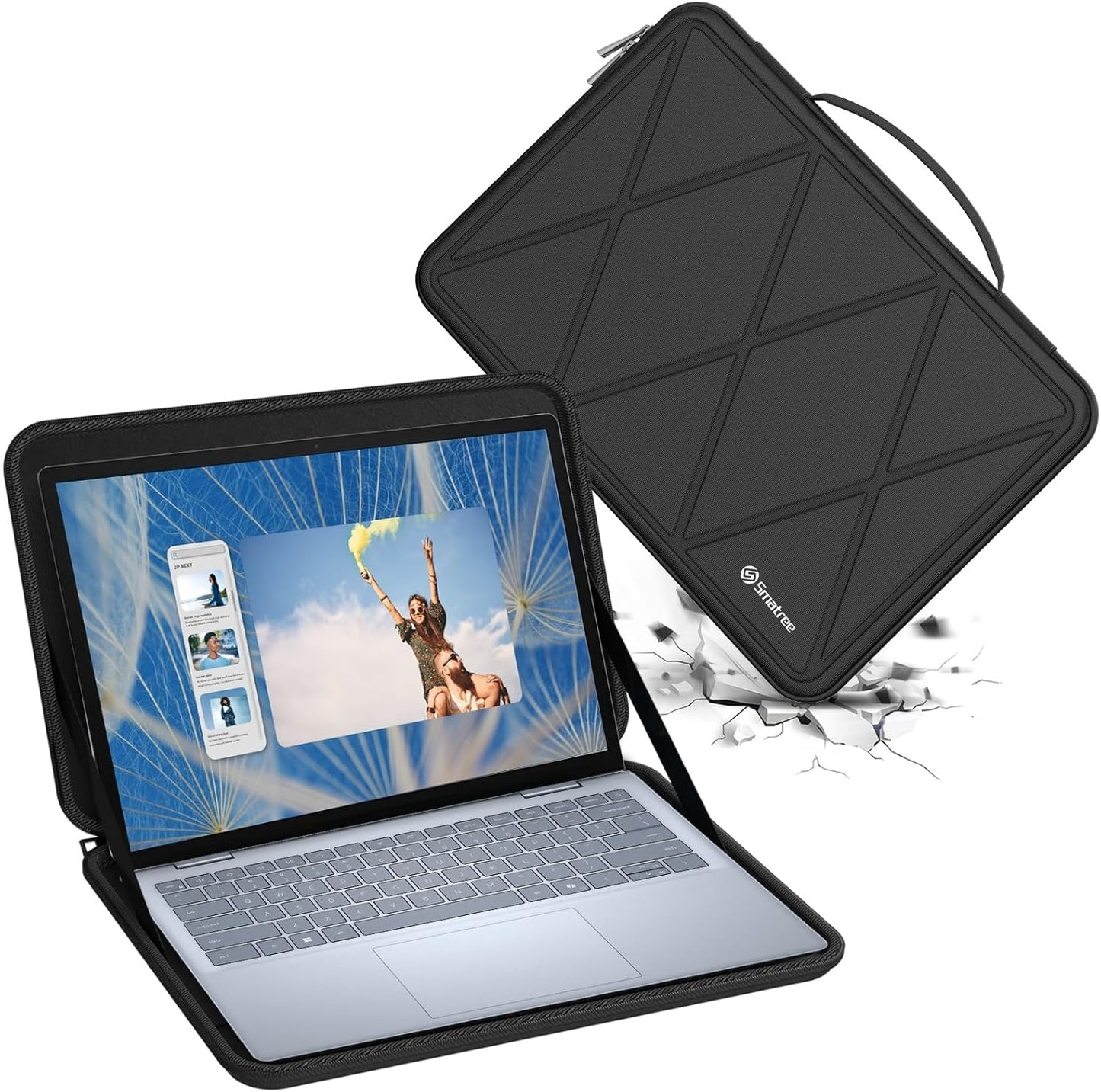 Smatree Hard EVA Protective Sleeve Case Compatible for 14inch Dell Latitude 3445 Chromebook Laptop, for 14inch Dell New Vostro 14 Laptop Carry Travel Case Waterproof Sleeve (X8251T)