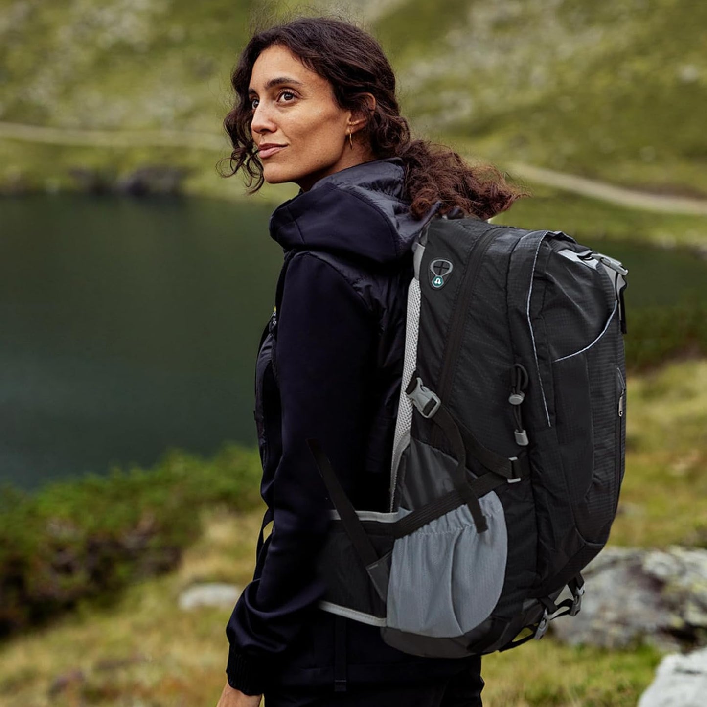 Long Keeper 40L Hiking Backpack with Rain Cover Waterproof Lightweight Camping Backpack for Men Women Outdoor Travel Daypack