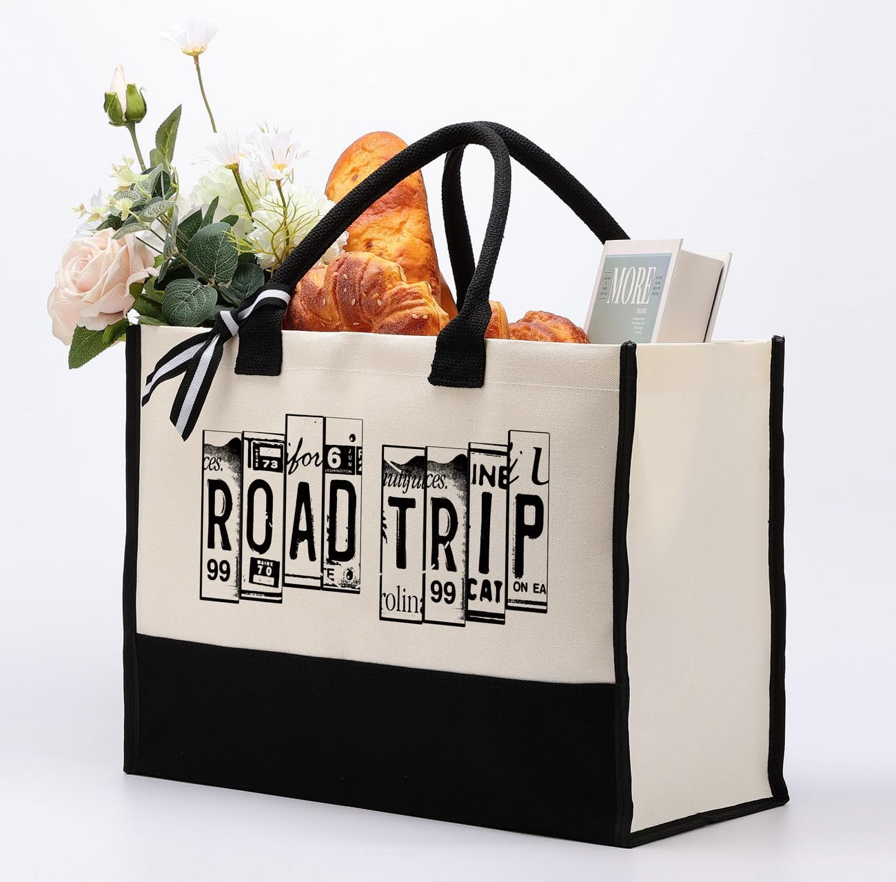 Gkwa Canvas Tote Bag for Gifting, Women Cotton Canvas Bag, Reusable Shopping Bag