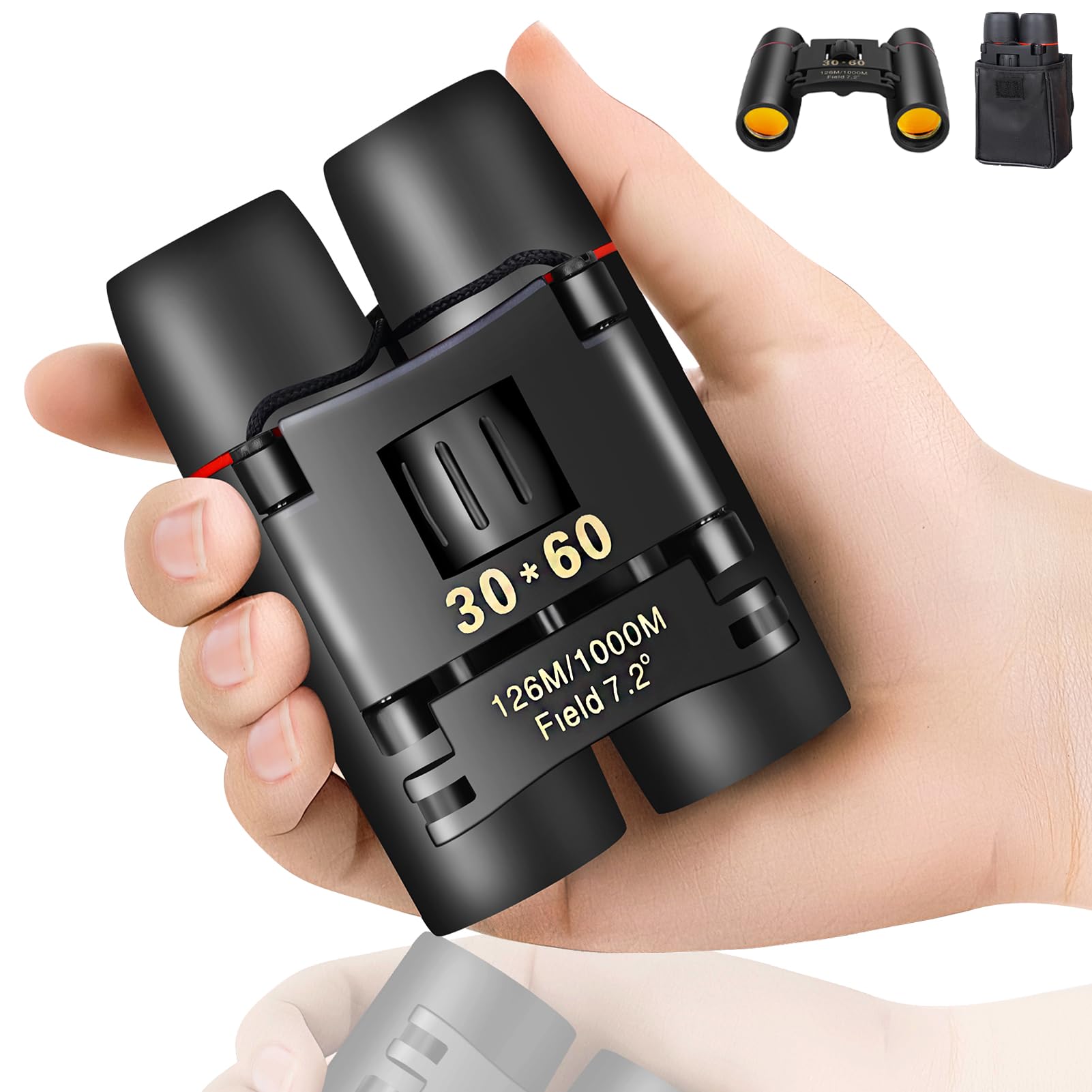 Compact Binoculars for Adults and Kids, HD Mini Portable Outdoor Binoculars Children, Pocket