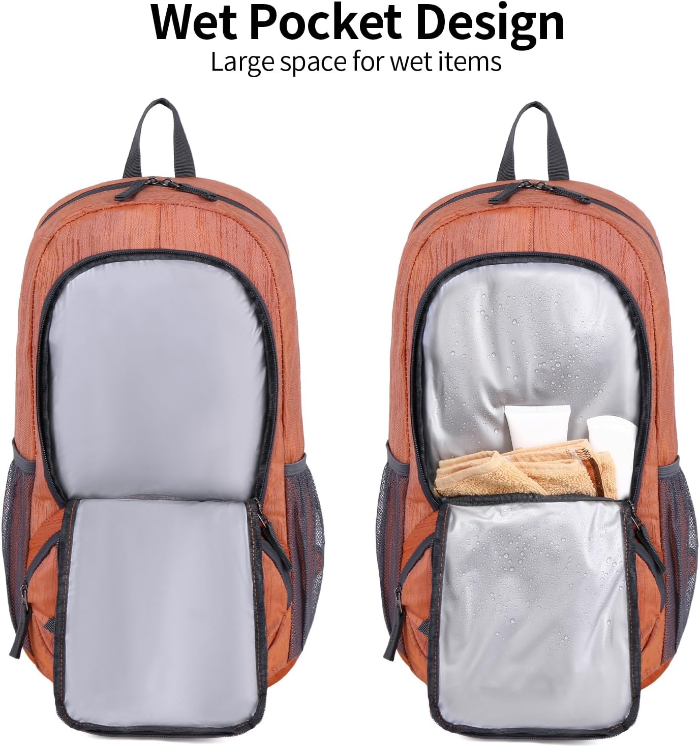 FENGDONG 35L Lightweight Foldable Waterproof Packable Travel Small Hiking Backpack Daypack for men women