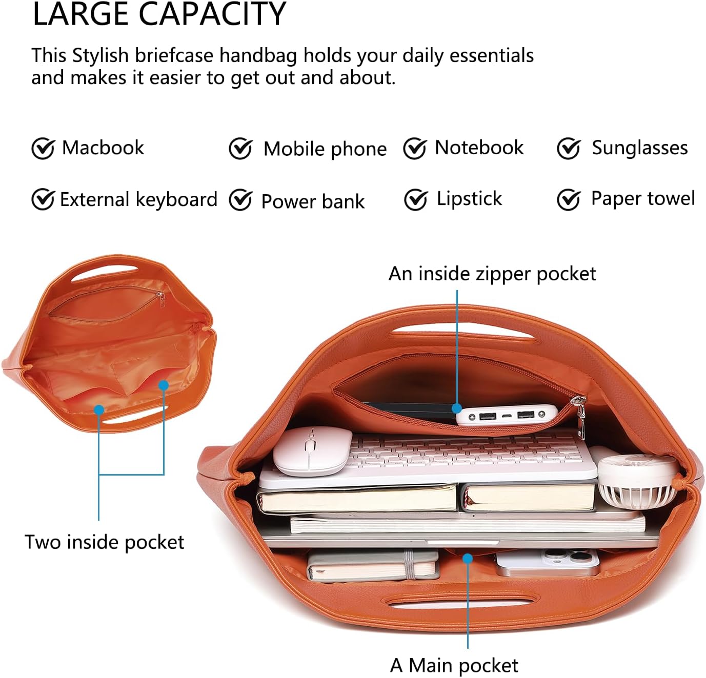 Official Document Computer Bag Stylishly Sleek with Multiple Compartments and Easy to Carry Design