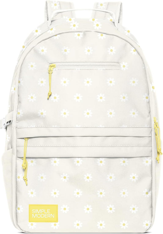 Simple Modern Ellis Backpack for School | Large 25L Elementary Middle and High School Bookbag for Kids and Teens | Girls and Boys | Cream Florals