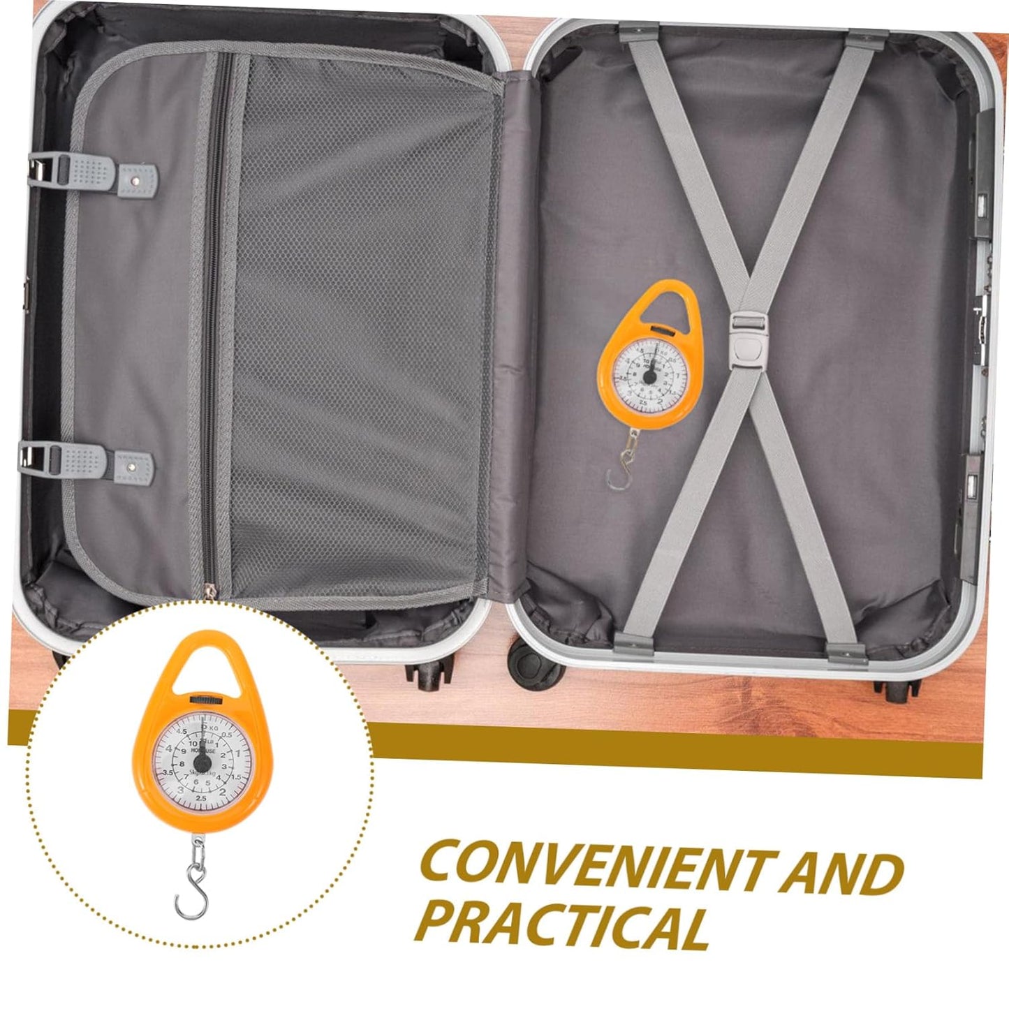 5pcs Digital Hang Scale Luggage Weight Scale Compact Portable Hook for Travel and Home Use