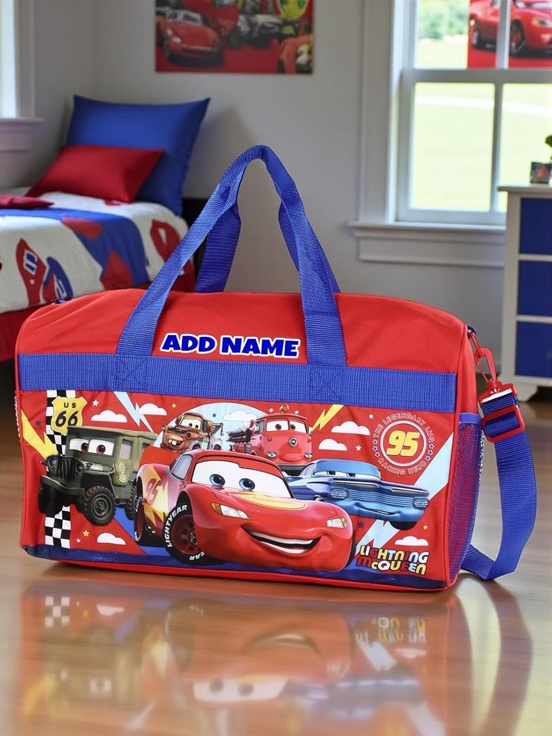 Personalized Licensed Kids Duffel Bag - Disney Cars