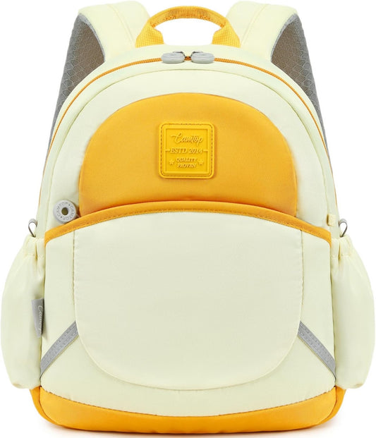 CAMTOP Toddler Backpack for Boys Girls 2-4, Kids Backpacks for Kindergarten Preschool, 12" H Small Bookbag for Daycare Travel Diaper (Yellow)