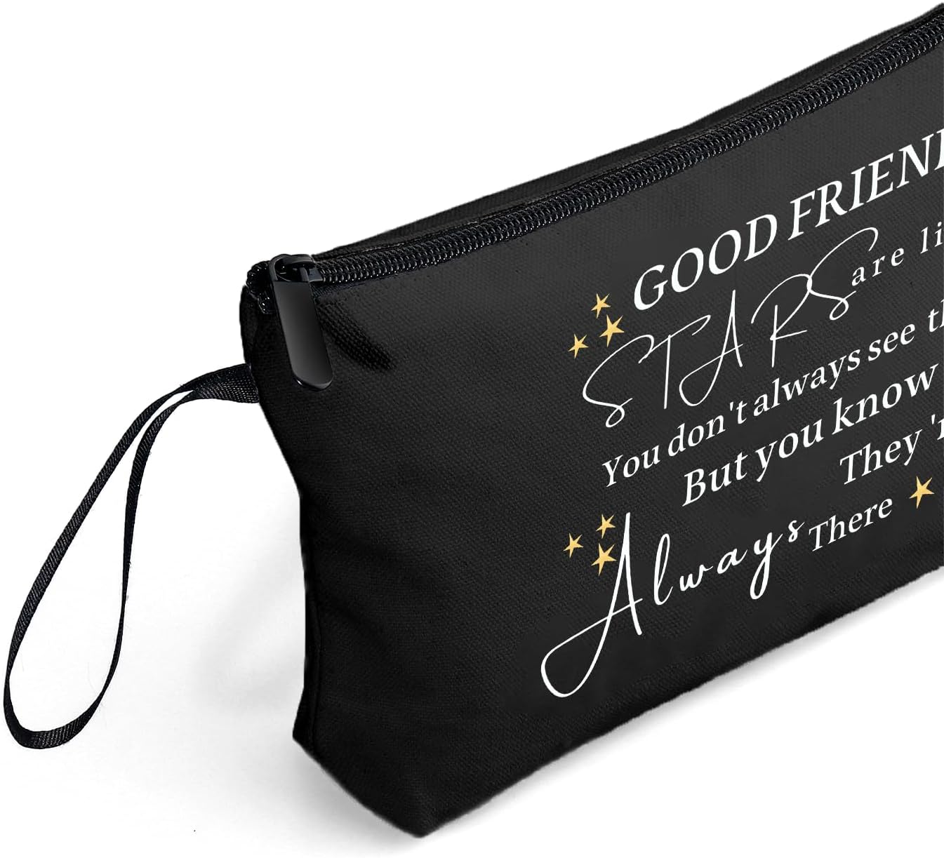 SEAMOON Friend & Bestie Birthday Gifts - Black Makeup Bag, Unique Women's Gifts