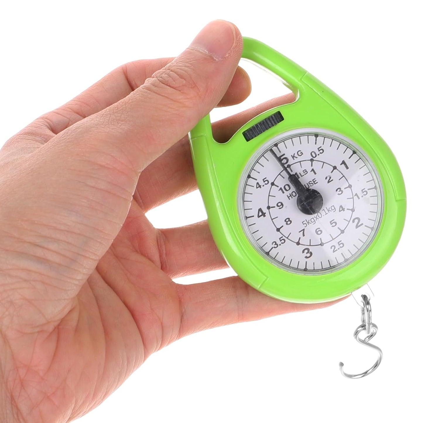 Gatuida Spring Scale Mini Hanging Scale for Luggage Weight Portable Mechanical Hook Weighing Tool for Travel and Shopping Use